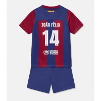 Barcelona Joao Felix #14 Domaci Dres za djecu 2023-24 Kratak Rukav (+ Kratke hlače)